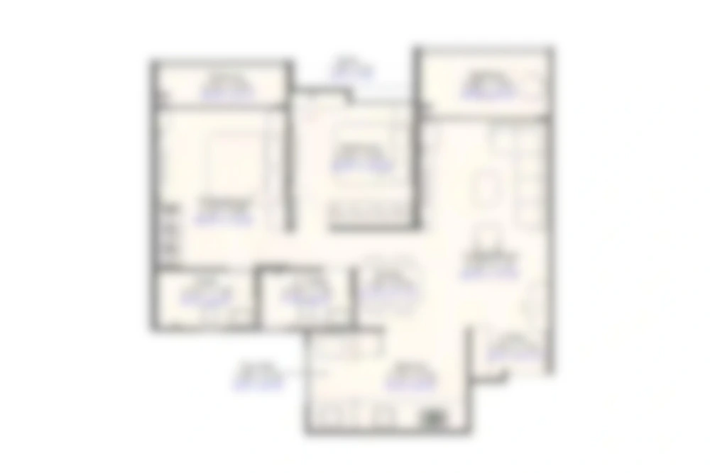3.5 BHK Floor Plan
