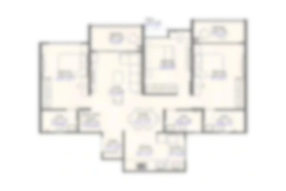 4.5 BHK Floor Plan